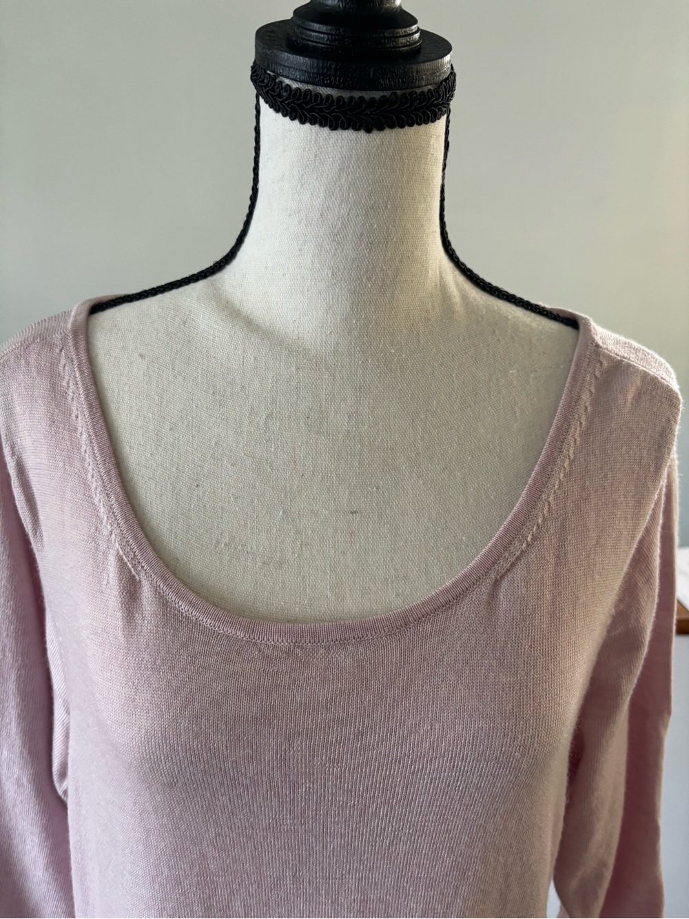 Eileen Fisher Wisteria Lightweight Merino Wool Scoopneck Tunic Dress - Picture 3 of 10